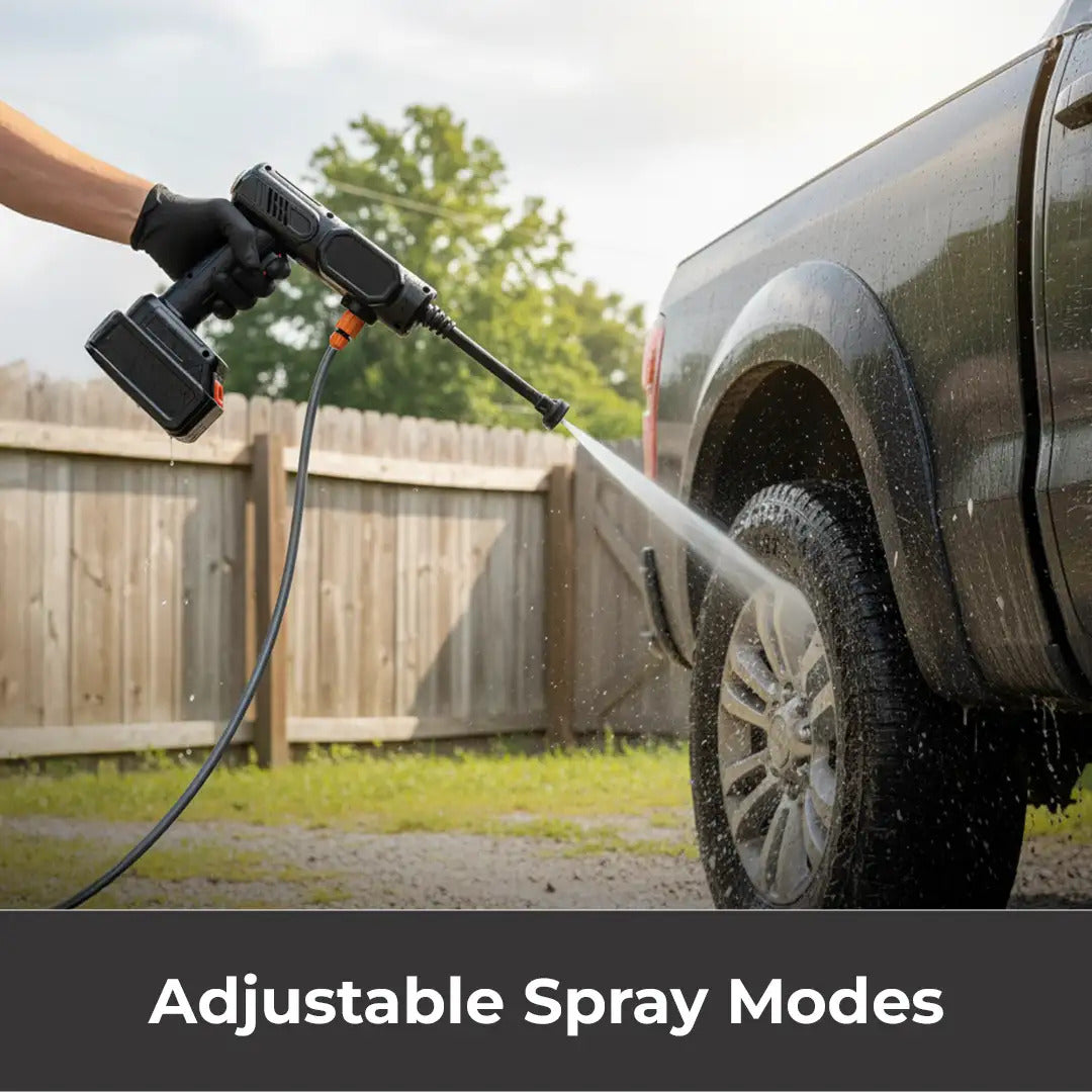 Cordless Portable Car Wash Pressure Washer Gun – High Power Cleaning Machine for Cars, Bikes & Home