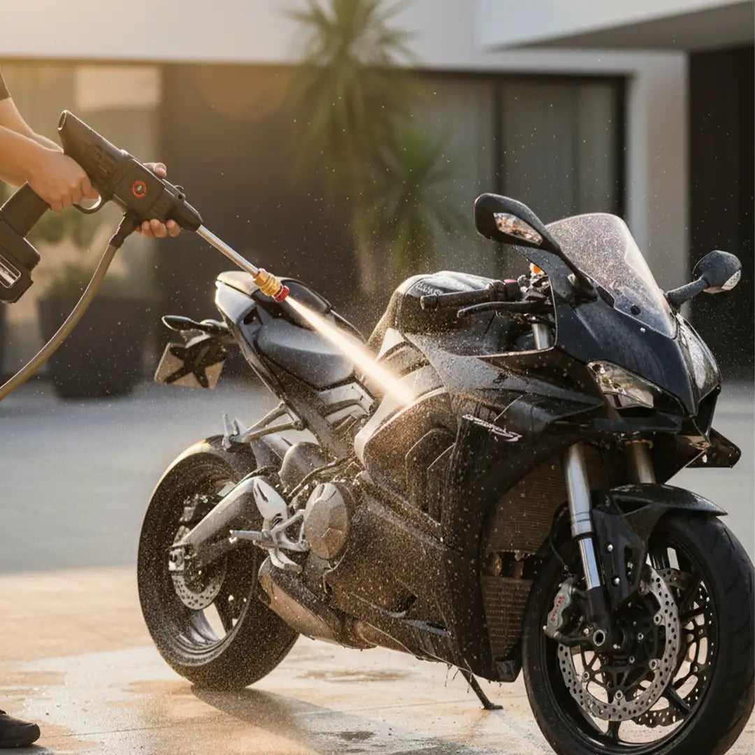 Cordless Portable Car Wash Pressure Washer Gun – High Power Cleaning Machine for Cars, Bikes & Home